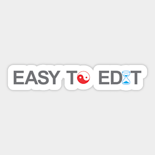 easy to edit Sticker